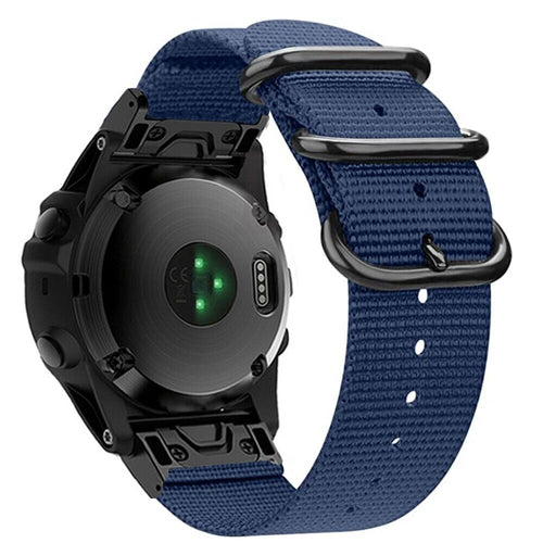 Bracelet nylon avec boucle Garmin Forerunner 745 (bleu)