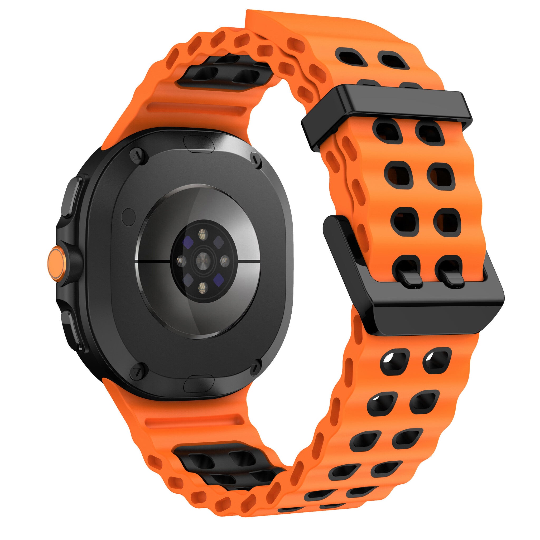 Samsung Galaxy Watch 9 - 44mm Ocean Strap (Orange/Black)