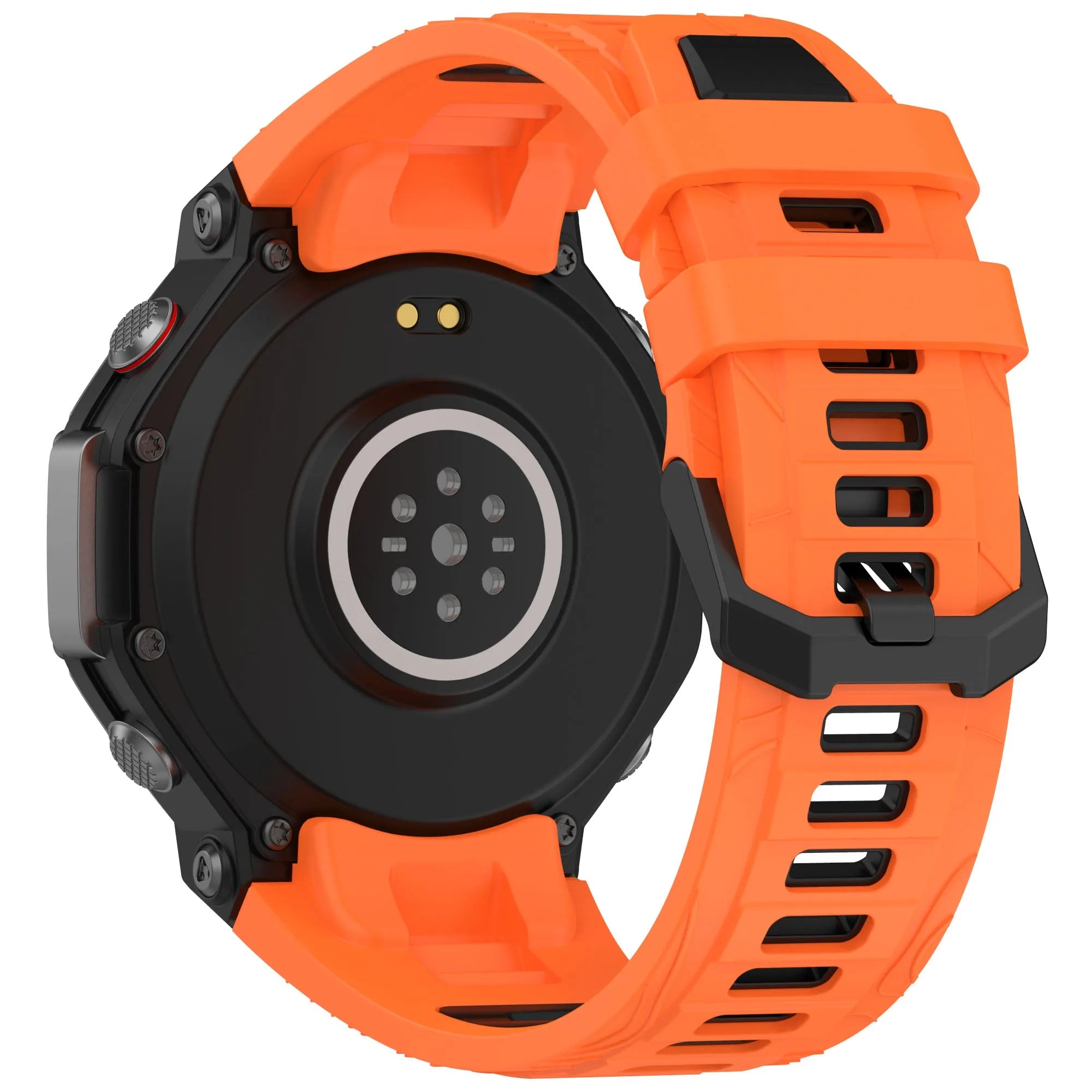 Bracelet silicone sport Amazfit T-Rex 3 (orange/noir)