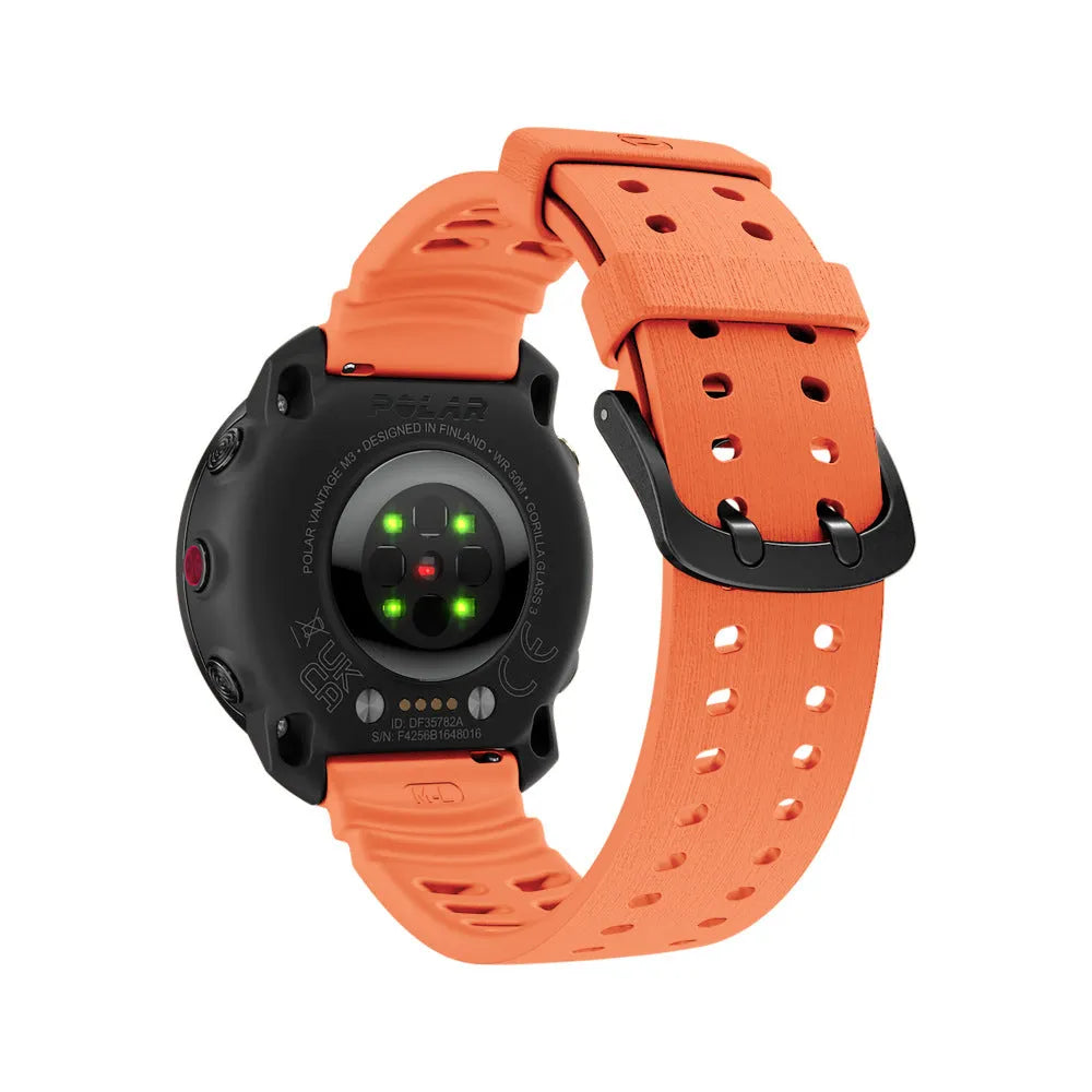 Bracelet silicone grain Polar Vantage M3 (orange)