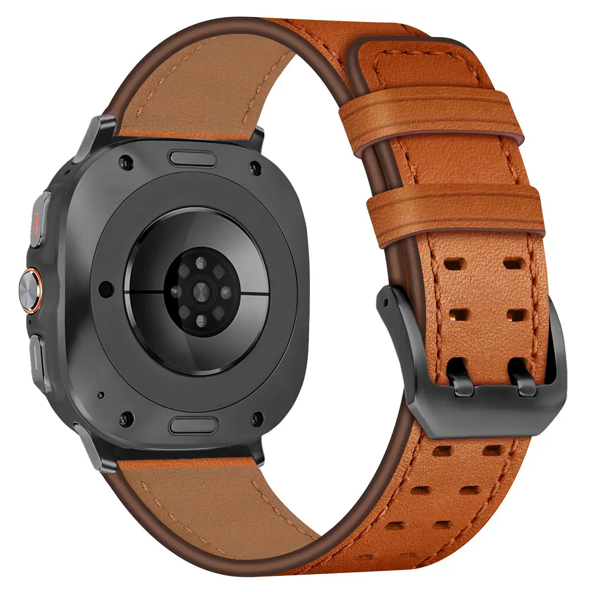 Bracelet cuir à double épingle Samsung Galaxy Watch Ultra 2 (orange)