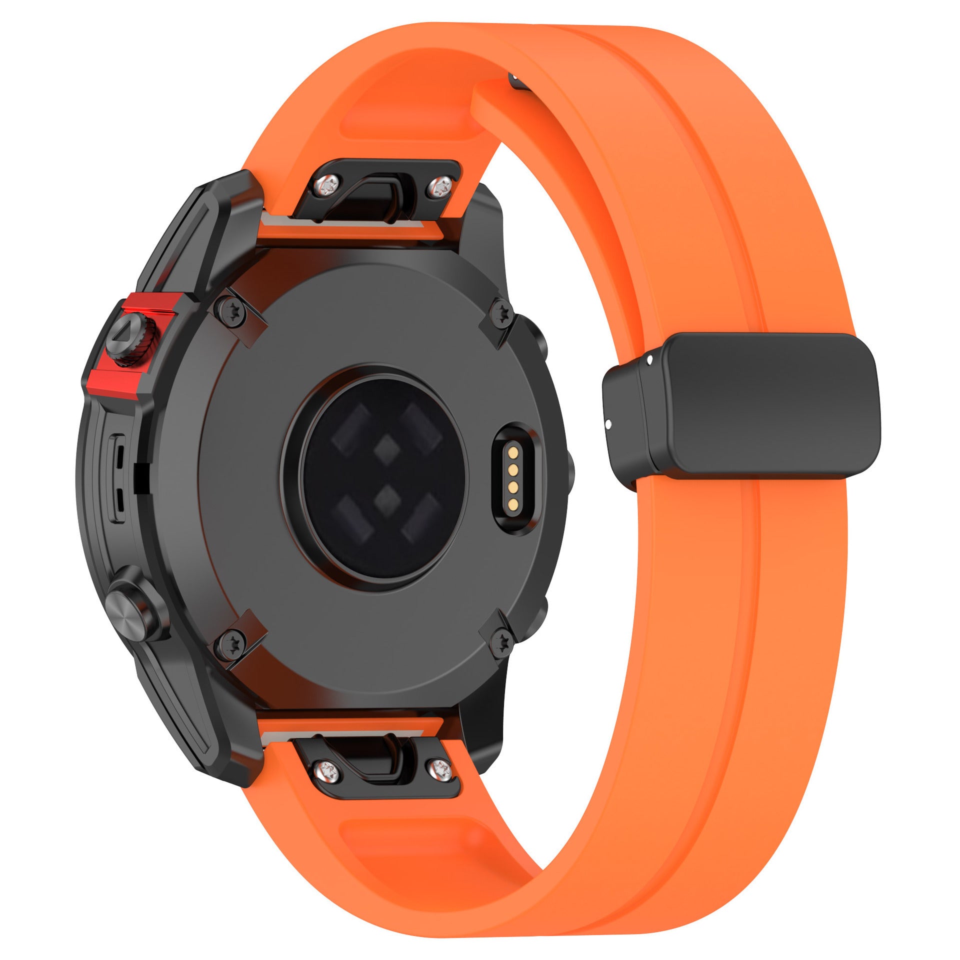 Bracelet silicone avec boucle-D Garmin Tactix 7 Pro (orange)