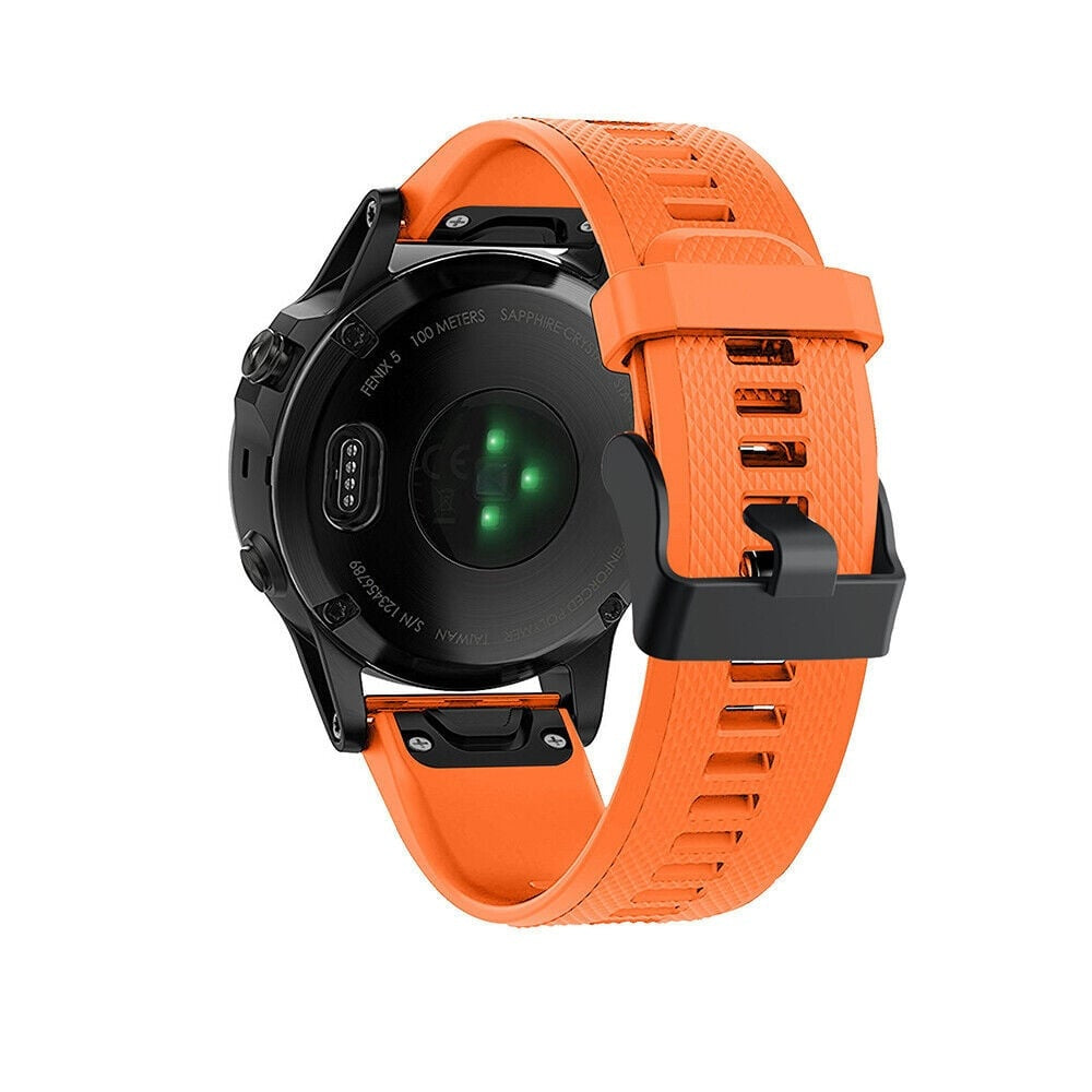 Bracelet silicone Garmin Fenix 8 Pro - 47mm (orange)