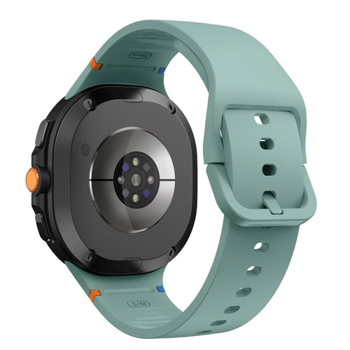 Silicone Strap, on a watch, 3/4 rear view