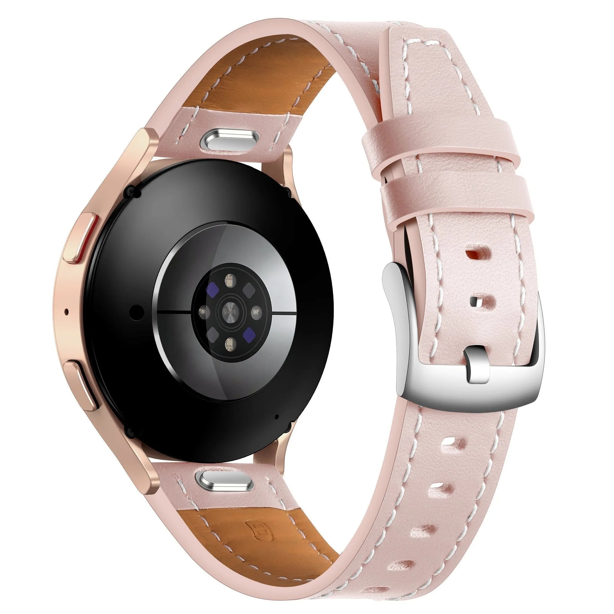 Bracelet cuir 'One Push' Xiaomi Amazfit Bip (rose clair)