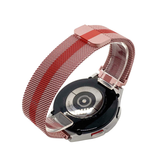 Bracelet milanais Samsung Galaxy Watch 3 45mm (rouge/rose)