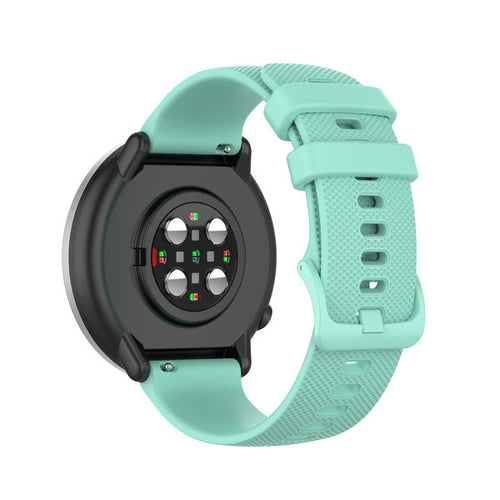 Bracelet montre silicone premium 20mm - universal (aqua)