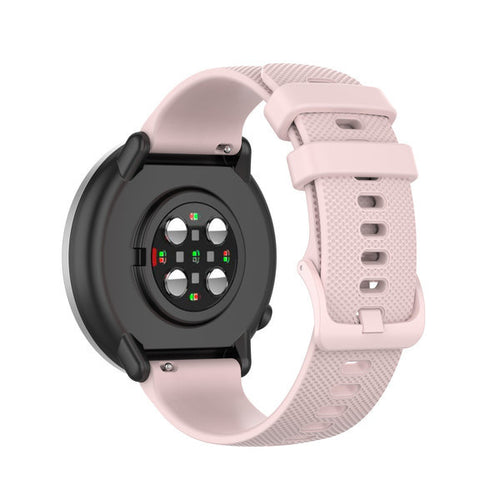 Bracelet montre silicone premium 20mm - universal (rose)