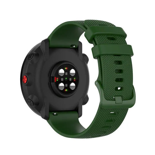 Oppo Watch X Premium Silicone Strap (Dark Green)