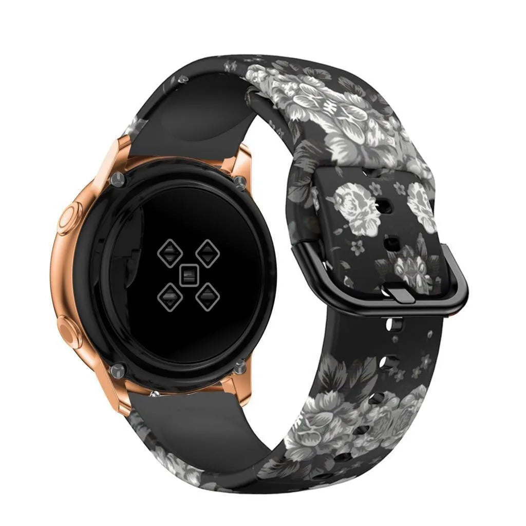 Grey Flower Coros Pace 2 Strap