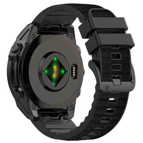 Bracelet hybride nylon Garmin Forerunner 965 (noir)