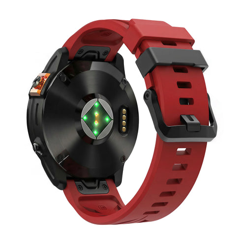 Bracelet silicone race Garmin Approach S62 (rouge)