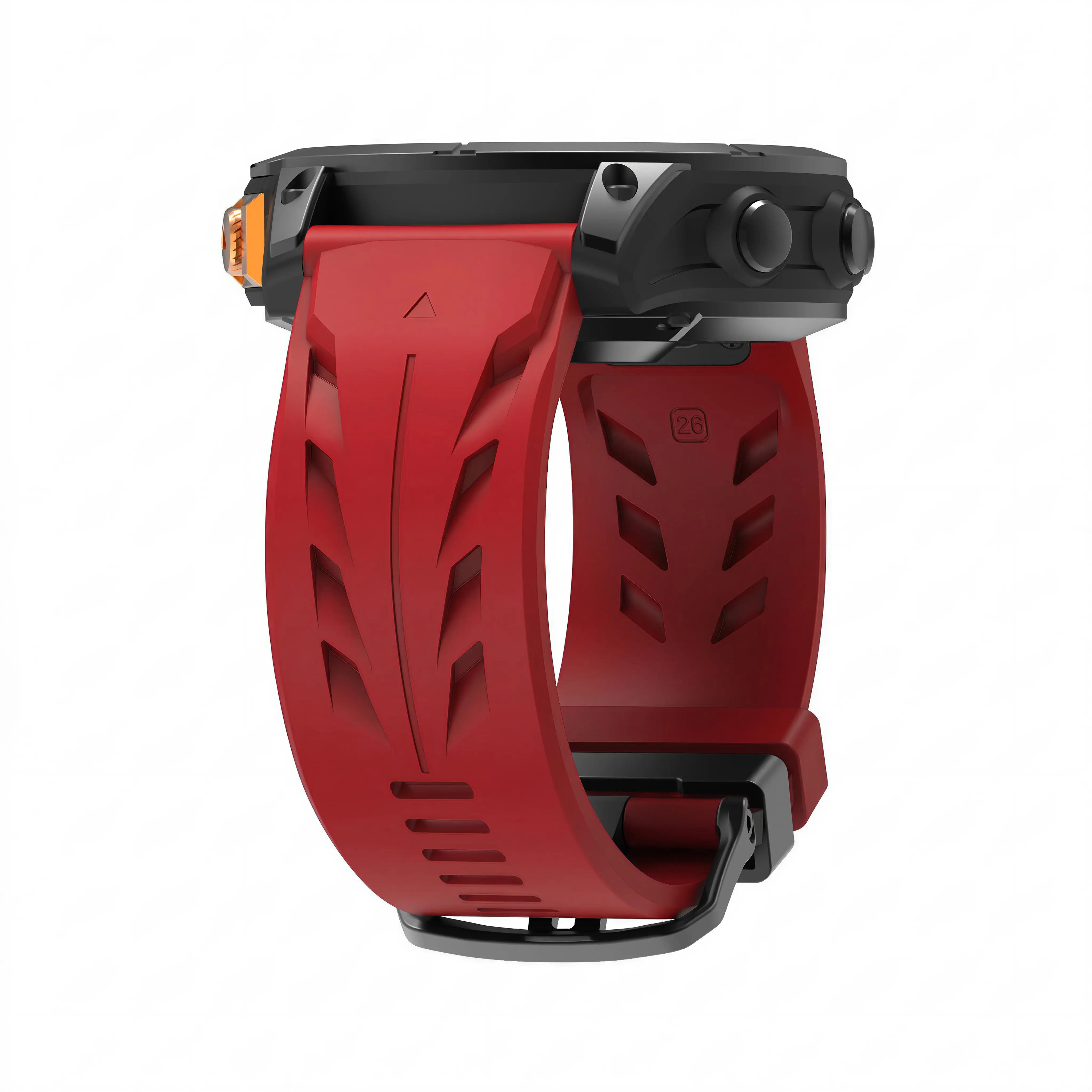 Bracelet silicone race Garmin Approach S62 (rouge)