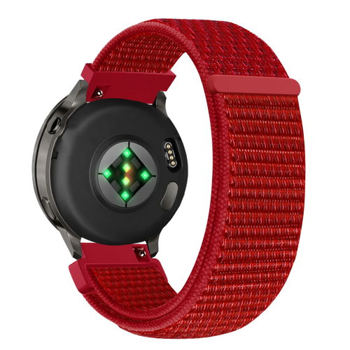 Bandz Garmin Venu Nylon Loop Strap (Red)