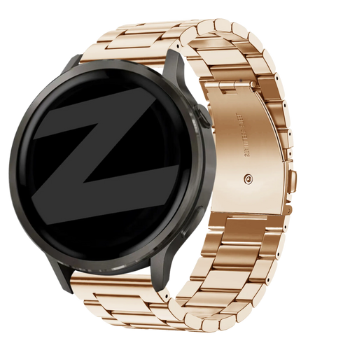 Bandz Bracelet acier 'Classic' Garmin Forerunner 70 (or rose)