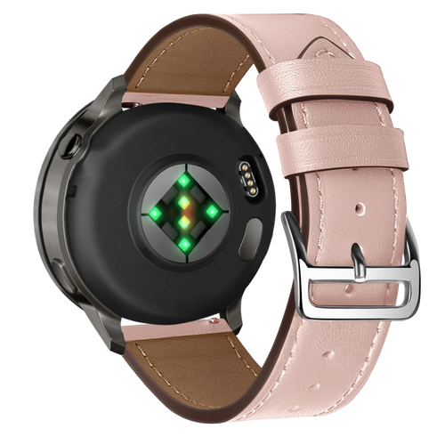 Bandz Bracelet cuir 'Deluxe' Garmin Venu 4 - 41mm (rose)