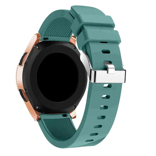 Twill Silicone Strap, on a watch, 3/4 rear view