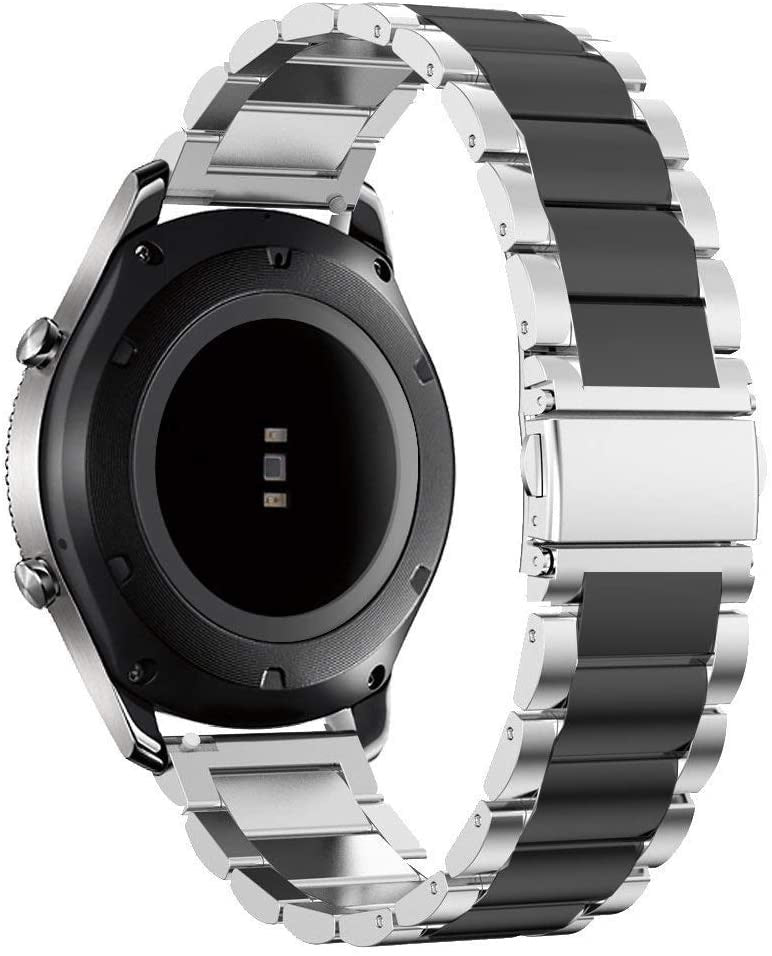 Bracelet acier Garmin Approach S12 (argent/noir)