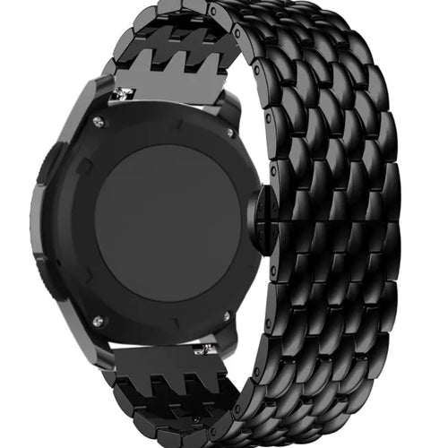 Bracelet acier 'Dragon' Amazfit GTR 4 (noir)