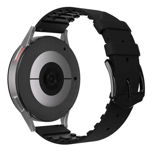 Polar Grit X Pro Silicone/Leather Strap (Black)