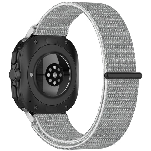 Nylon Strap, seashell, on a watch, 3/4 rear view