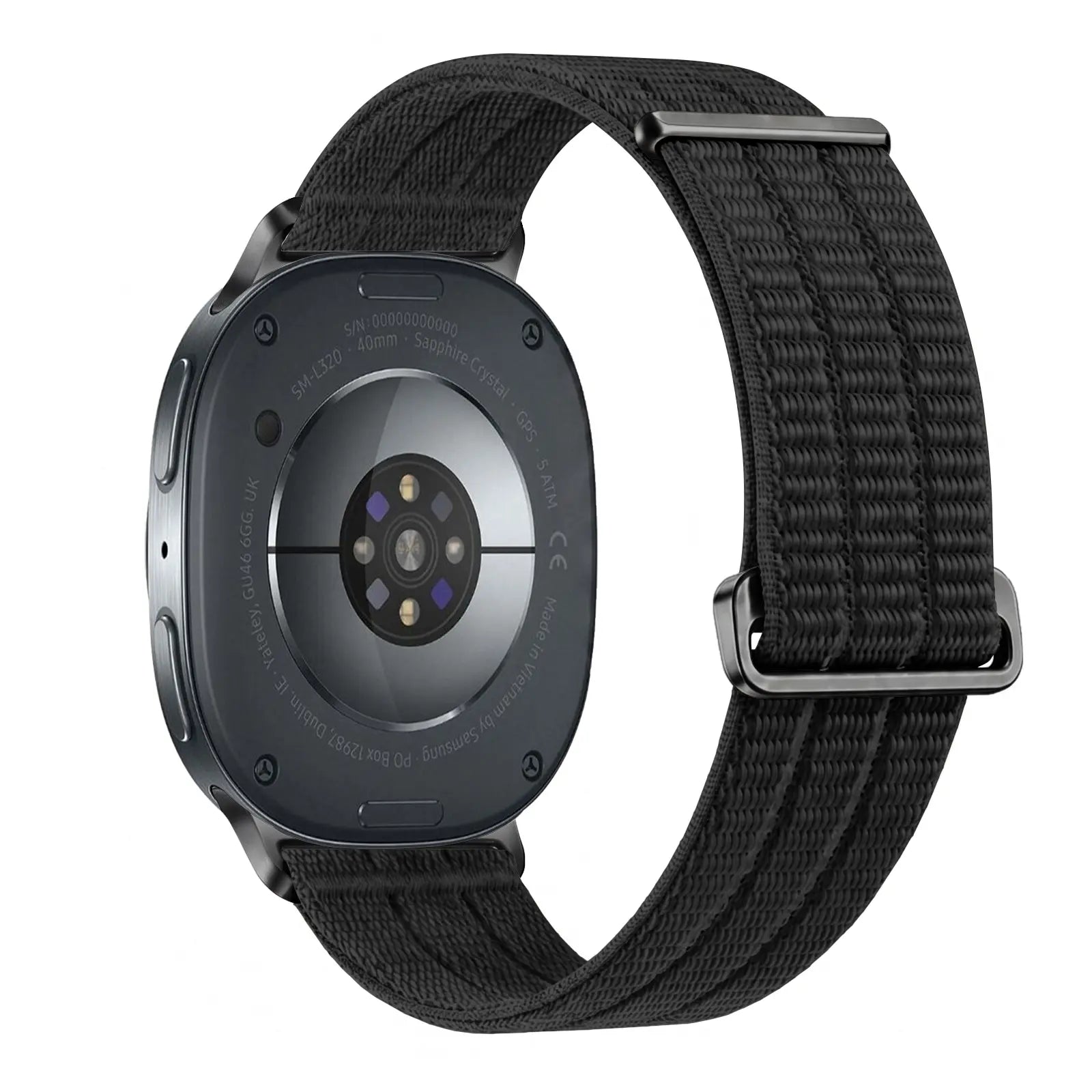 Bracelet nylon air Samsung Galaxy Watch 8 - 44mm (noir)