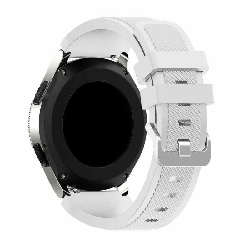 Bracelet silicone sergé Amazfit Bip U (Pro) (blanc)