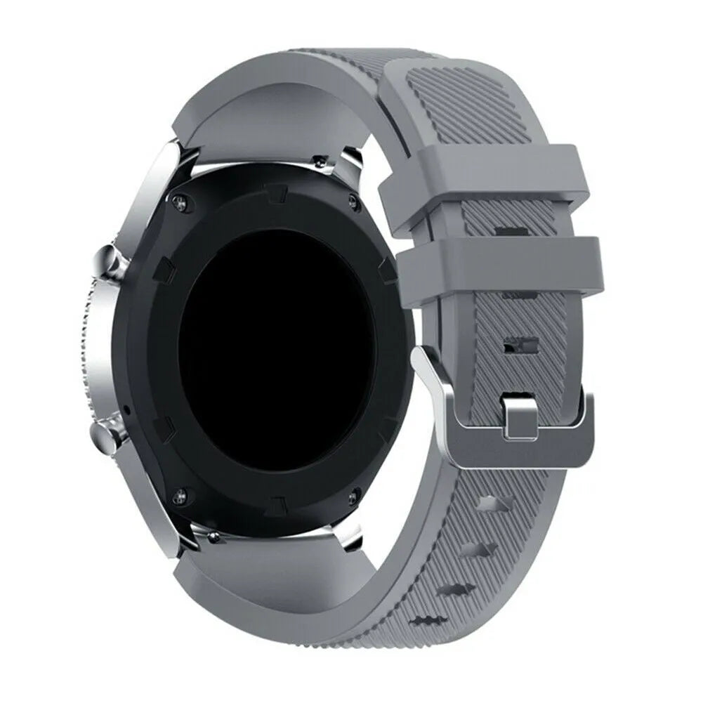 Bracelet silicone sergé Amazfit GTS 4 (gris)