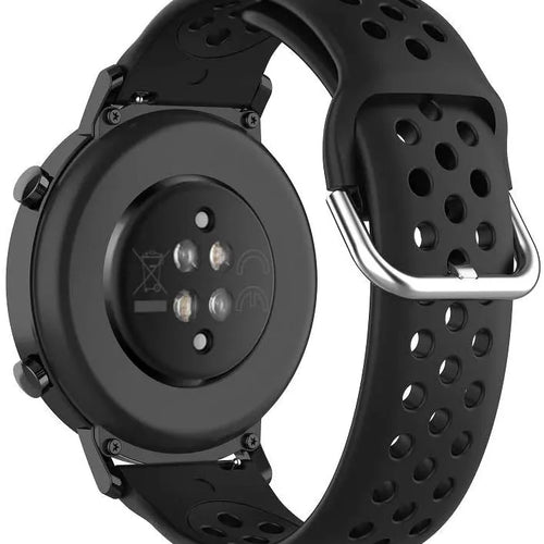 Bracelet silicone respirable Fossil Gen 4 Explorist HR (noir)