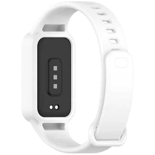 Bracelet silicone Xiaomi Smart Band 9 Active (blanc)