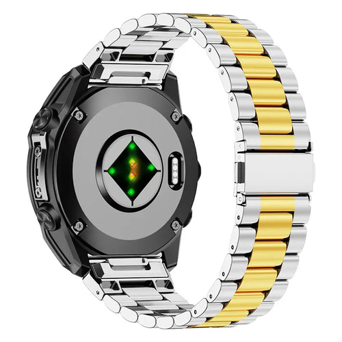 Bracelet acier premium Garmin Fenix 7s (argent/or)