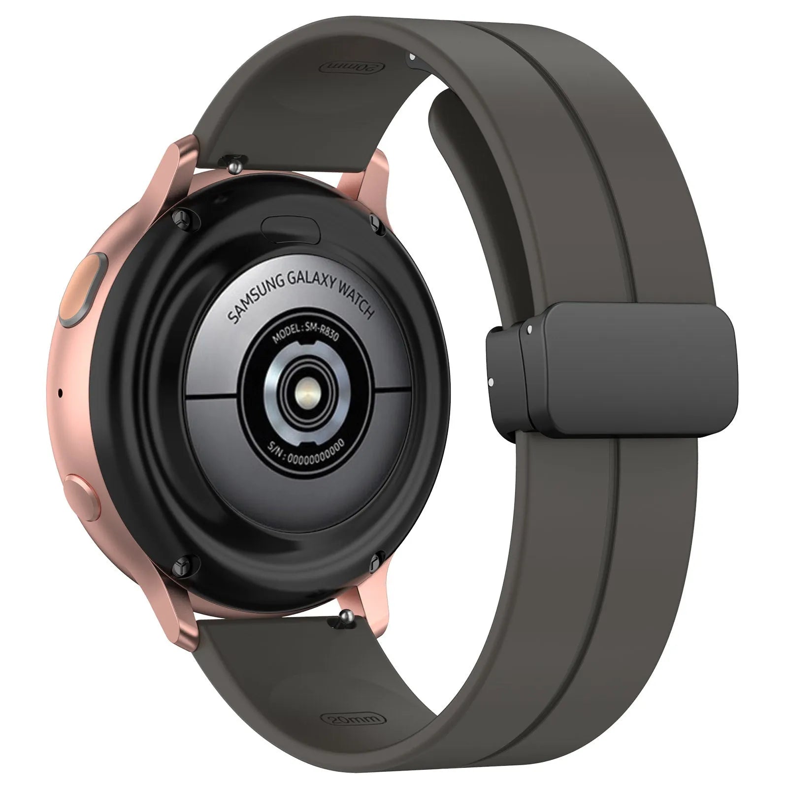 Amazfit Bip U (Pro) D-Buckle Silicone Strap (Dark Grey)