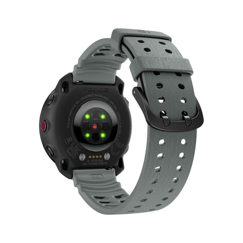 Bracelet silicone grain Polar Grit X (gris foncé)