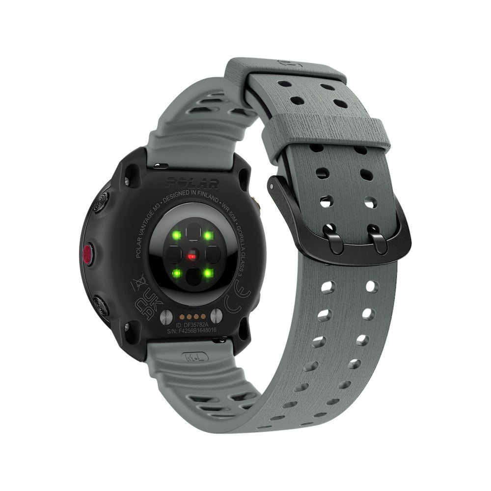 Bracelet silicone grain Polar Street X (gris foncé)