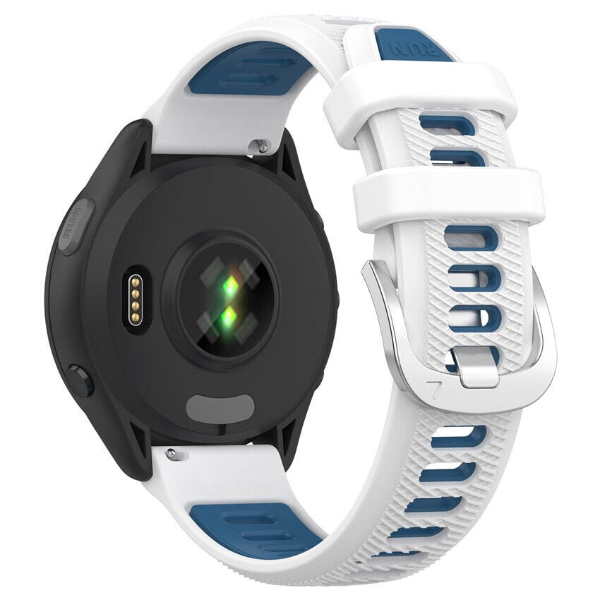Bracelet sport avec boucle Garmin Vivomove 3 (blanc/bleu)