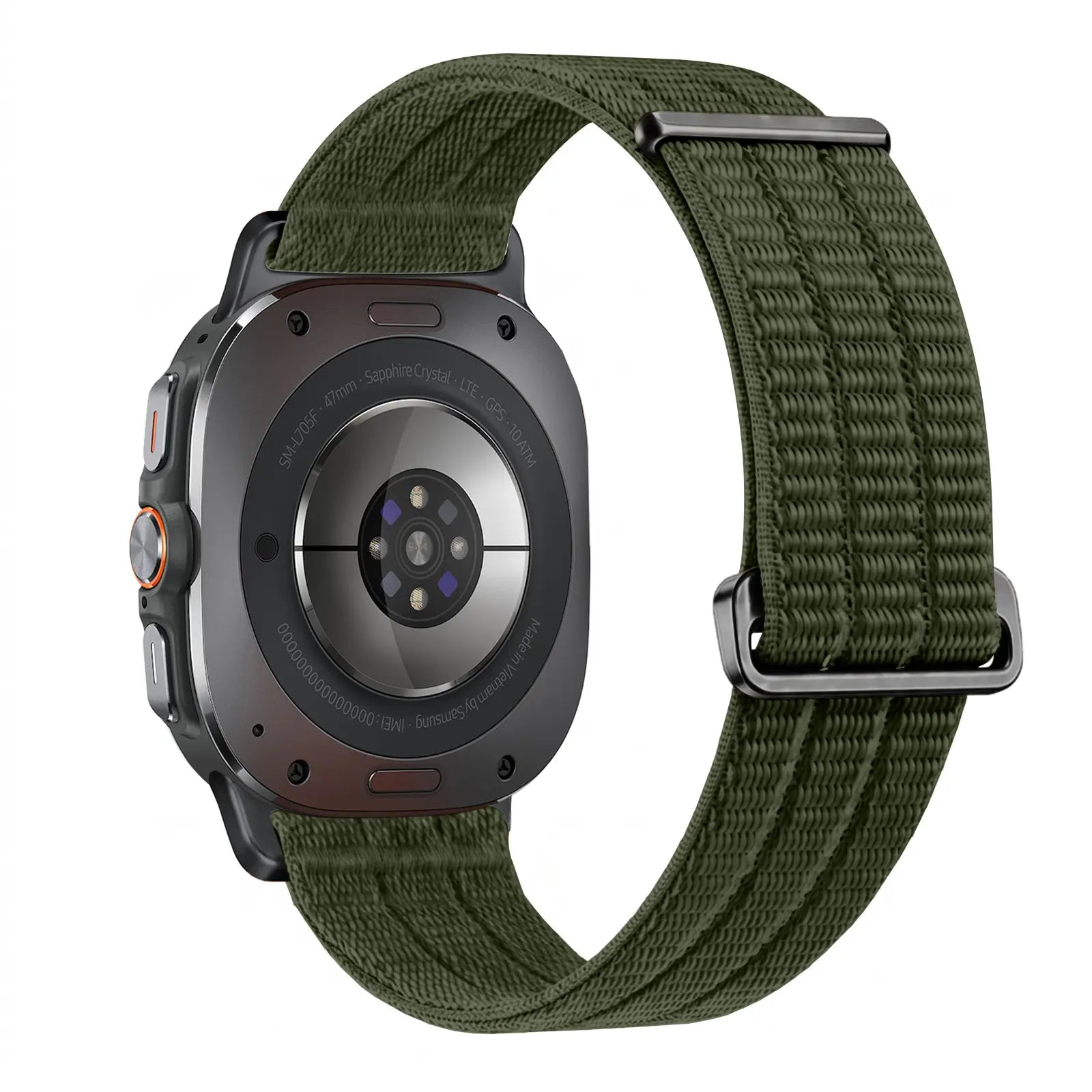 Bracelet nylon air Samsung Galaxy Watch Ultra 2 (vert foncé)