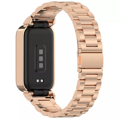 Bracelet acier Xiaomi Smart Band 9 Active (or rose)