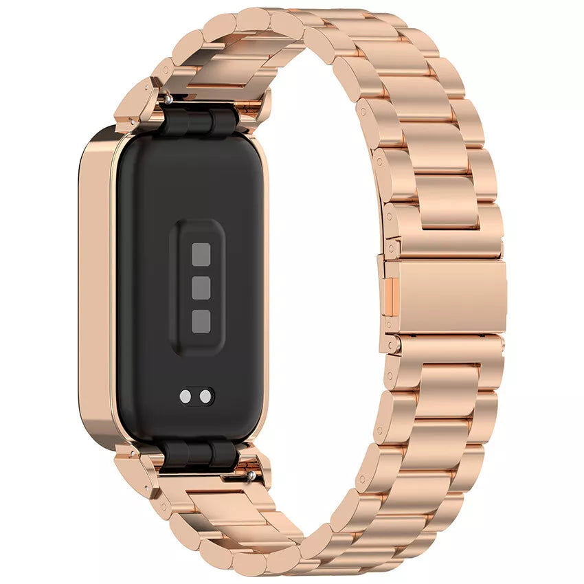 Bracelet acier Xiaomi Smart Band 9 Active (or rose)
