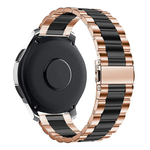 Motorola Moto Watch - 47mm Steel Strap (Rose Gold/Black)