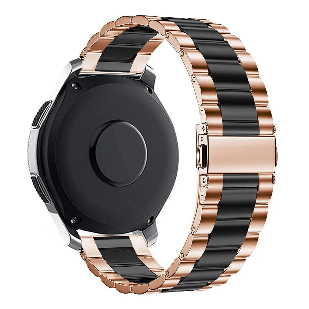 Bracelet acier Oppo Watch S (or rose/black)