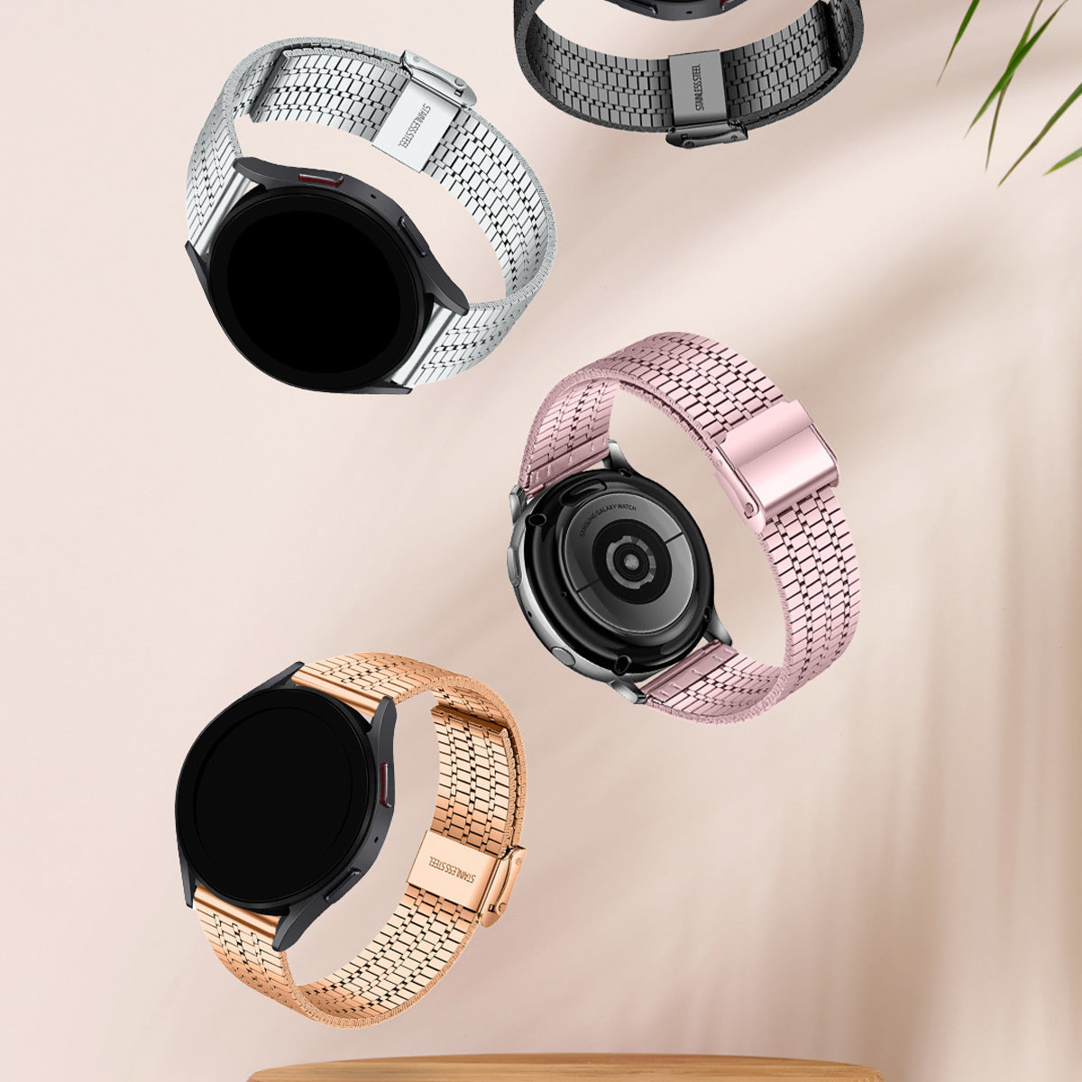 Bracelet acier de luxe Huawei Watch GT 3 42mm (argent)