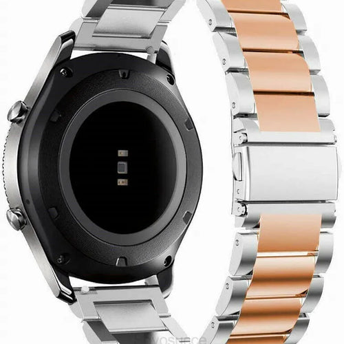 Polar Grit X Steel Strap (Silver/Rose Gold)