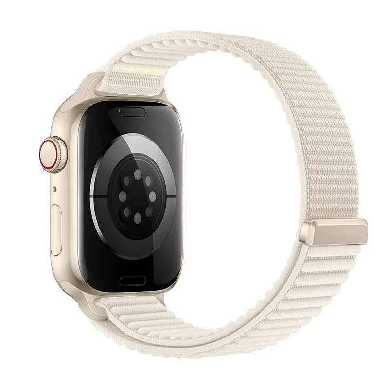 Strap-it Bracelet nylon Wave Apple Watch (lumière stellaire)