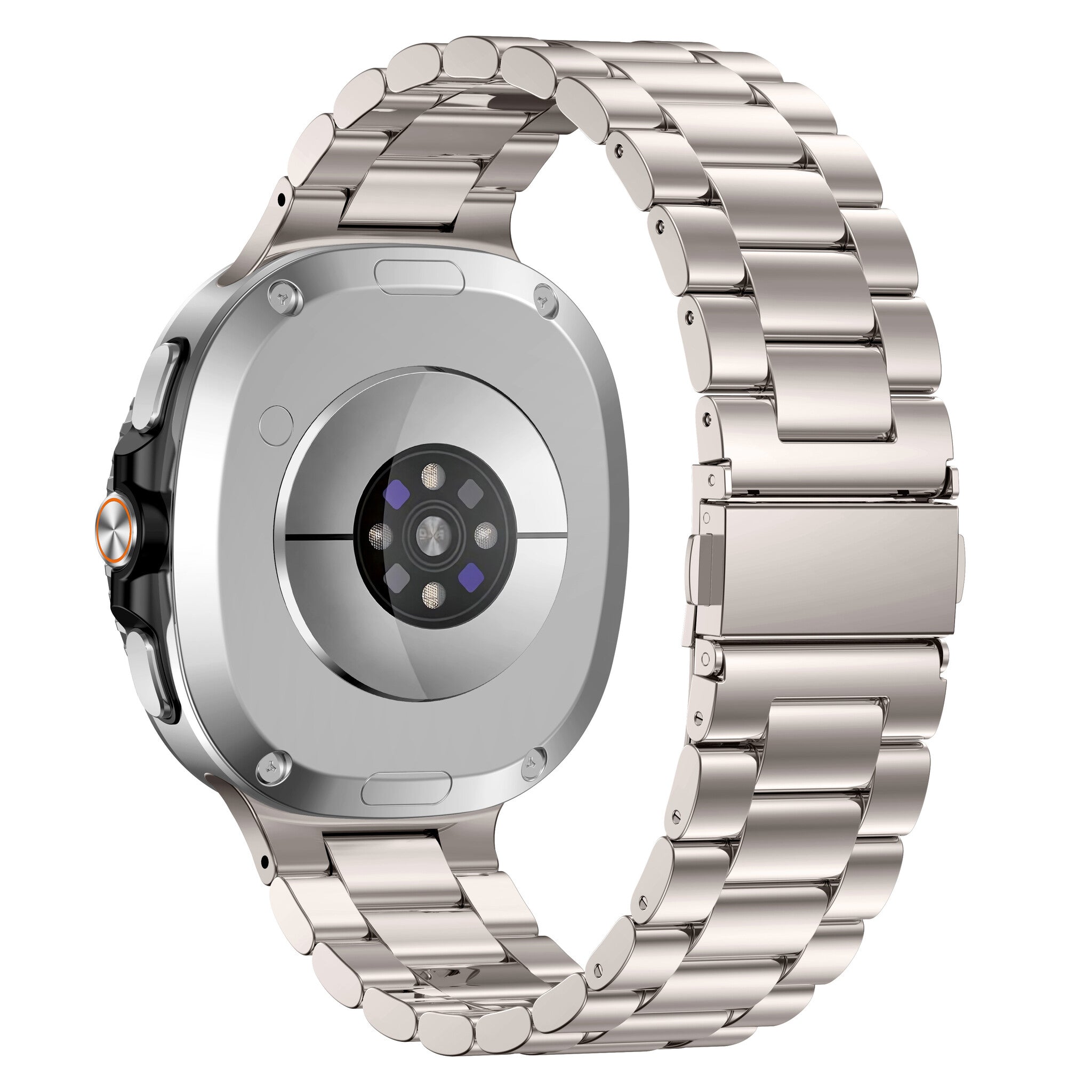 Bracelet acier Samsung Galaxy Watch 9 - 40mm (lumière stellaire)