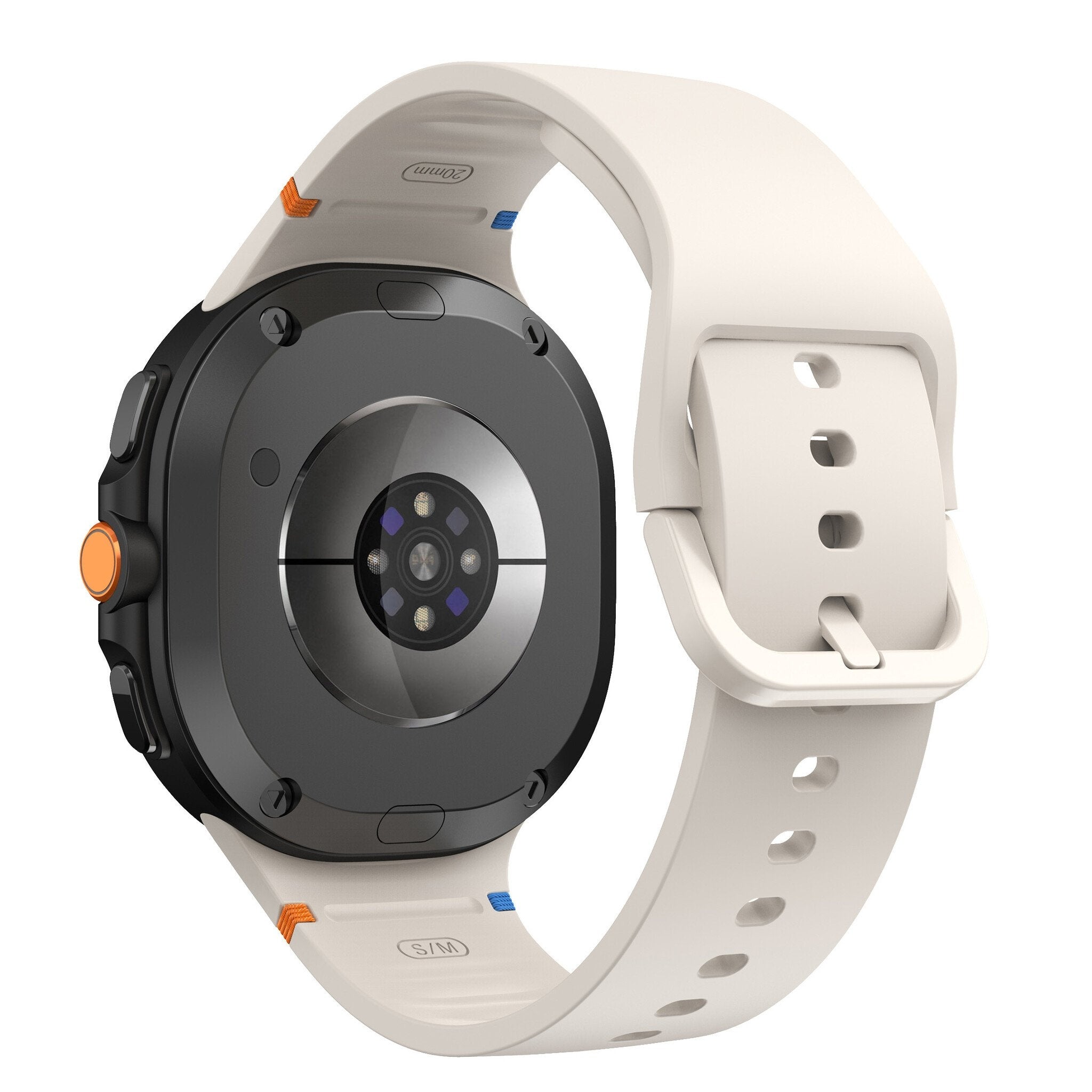 Bracelet silicone Samsung Galaxy Watch 8 - 44mm (lumière stellaire)