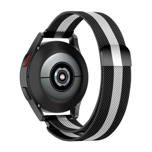 Polar Street X Milanese Strap (Black/White)