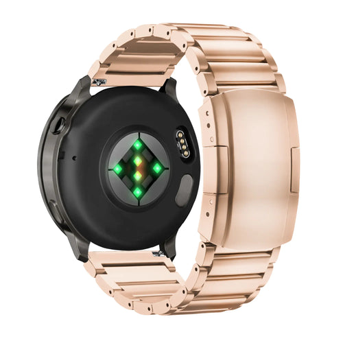 Bandz Garmin Forerunner 255s Titanium Link Strap (Rose Gold)