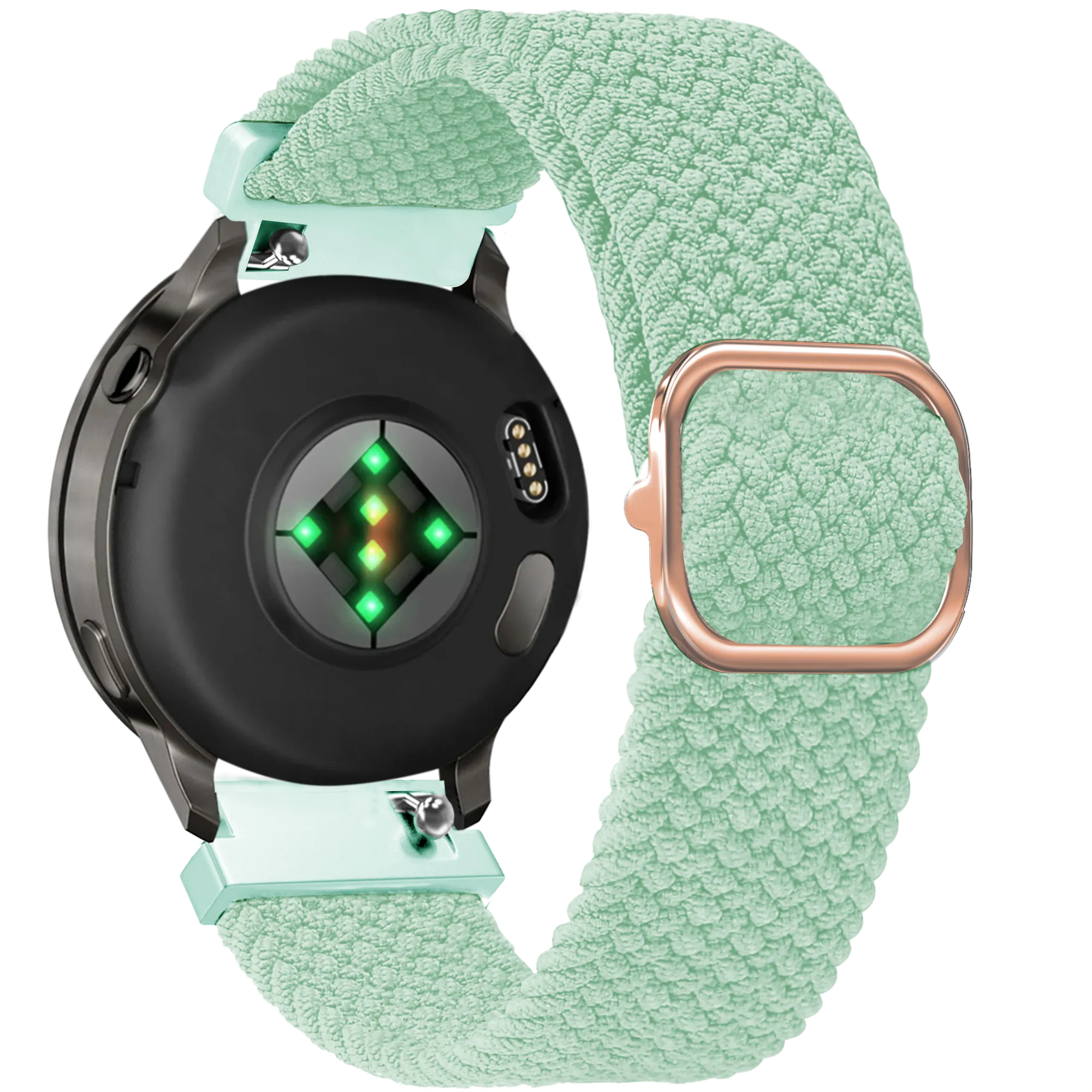 Bandz Garmin Forerunner 265s Adjustable Braided Strap (Turquoise)