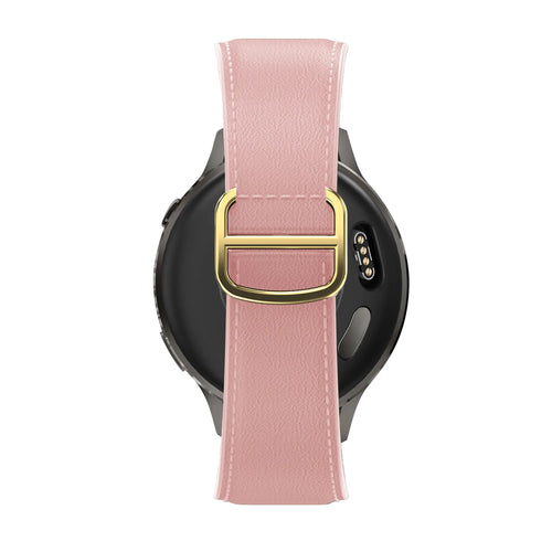 Bandz Bracelet cuir 'D-Type' Actyve Smartwatch 20mm (rose)