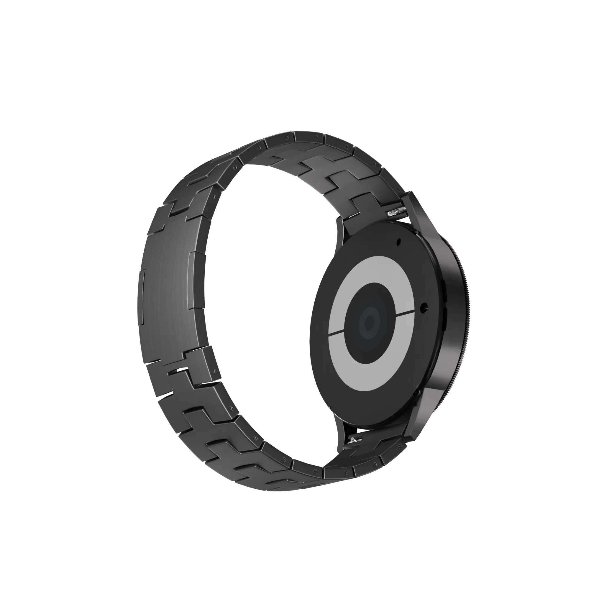 Polar Street X Titanium Grain Strap (Flat Clasp) (Graphite)